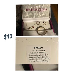 Colorful Gold Plated Necklace Set